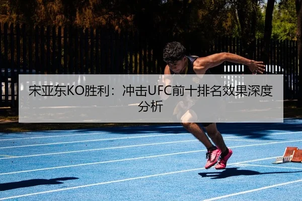 宋亚东KO胜利：冲击UFC前十排名效果深度分析 - yaxin